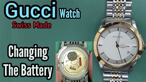 vintage gucci watch battery|battery replacement for gucci watch.